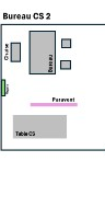 Plan d'implantation Bureau CS 2 — Polyclinique Nassib