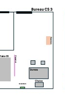Plan d'implantation Bureau CS 3 — Polyclinique Nassib