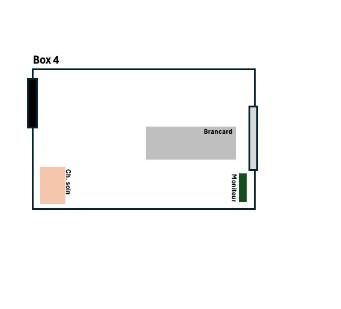 Plan d'implantation Box 4 — Polyclinique Nassib