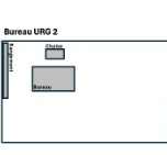 Plan d'implantation Bureau URG 2 — Polyclinique Nassib