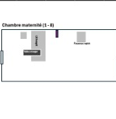 Plan d'implantation Chambre maternité type 1-8 — Polyclinique Nassib