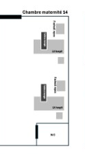 Plan d'implantation Chambre maternité 14 — Polyclinique Nassib